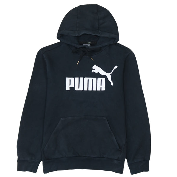 Puma 90's Spellout Pullover Hoodie Small Black