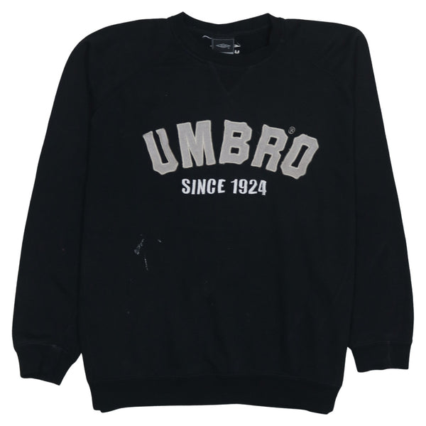 Umbro 90's Spellout Crew Neck Sweatshirt Large Black