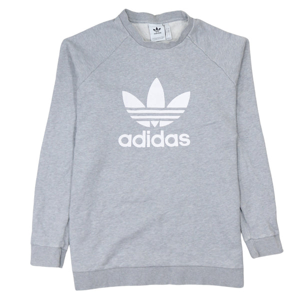 Adidas 90's Spellout Crew Neck Sweatshirt Large Grey