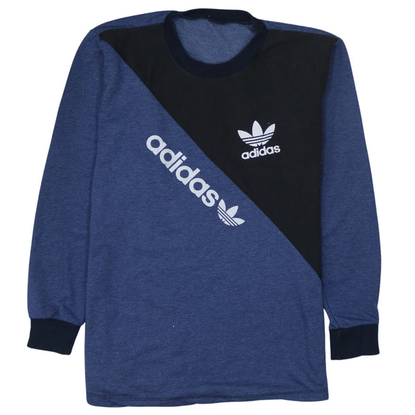 Adidas 90's Spellout Crew Neck Sweatshirt Small  Black