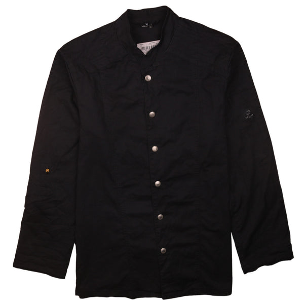 Vintage 90's Active Black Lightweight Button Up Medium Windbreaker