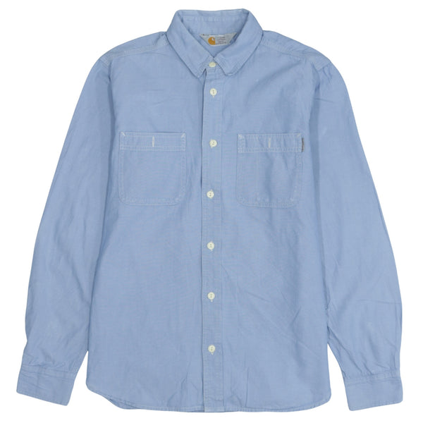 Carhartt Vintage 90's Long Sleeve Button Up Men's Medium Shirt - Blue