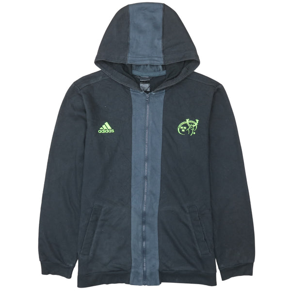 Adidas Vintage 90's Black Full Zip Hoodie XLarge Mens Sportswear