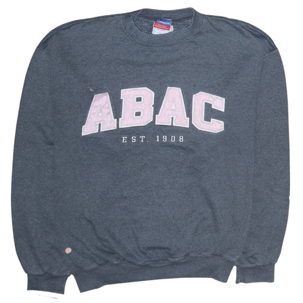 Champion 90's ABAC Est.1908 Crew Neck Sweatshirt Large Grey