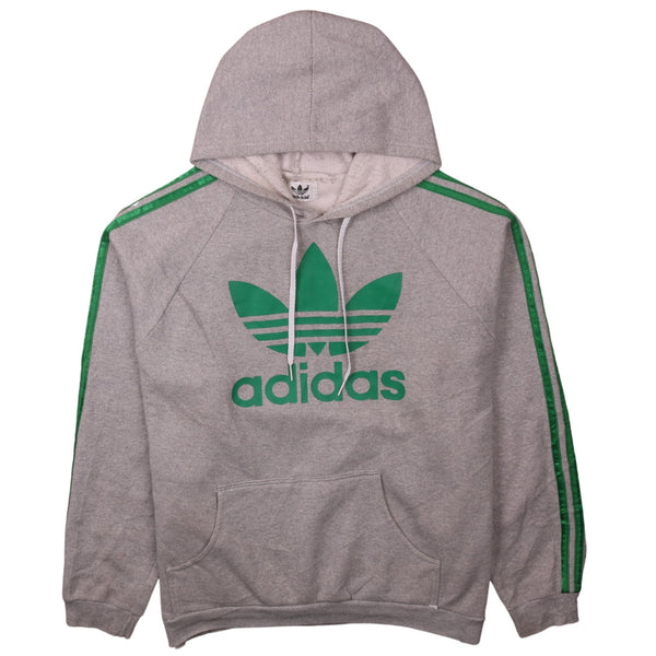 Adidas Vintage 90's Spellout Grey Hoodie Men's XLarge