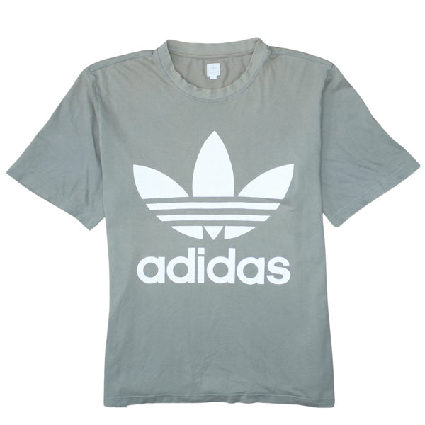 Adidas 90's Spellout Short Sleeves T Shirt Large Khaki Green