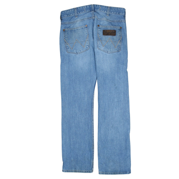 Wrangler 90's Lightwash Straight Leg Baggy Jeans / Pants 32 Blue