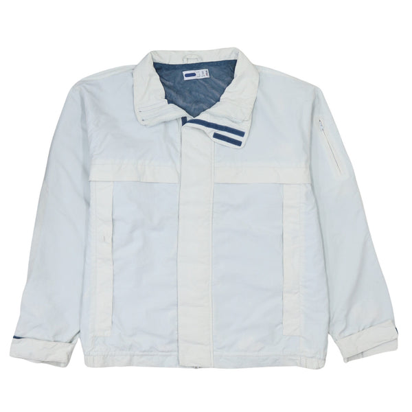 Fila 90's Retro White Windbreaker XLarge Lightweight Zip Up