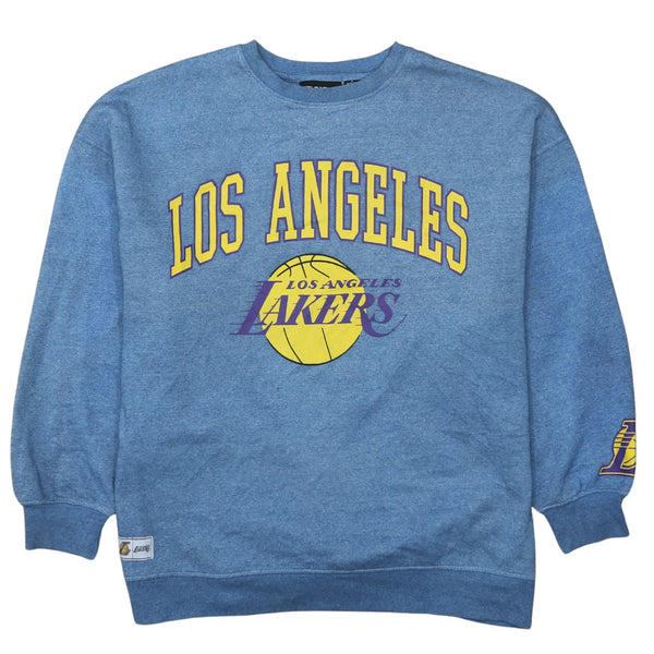 Vintage 90's NBA Los Angeles Lakers Crew Neck Sweatshirt Small Blue