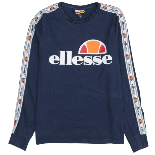 Ellesse 90's Spellout Crew Neck Sweatshirt Small  Navy Blue