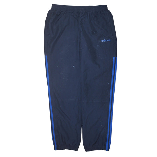 Adidas 90's Tracksuit Casual Joggers / Sweatpants Large Navy Blue