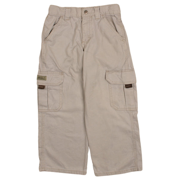 Vintage Wrangler 90's Women's Cargo Pants Trousers 26 Beige Cream