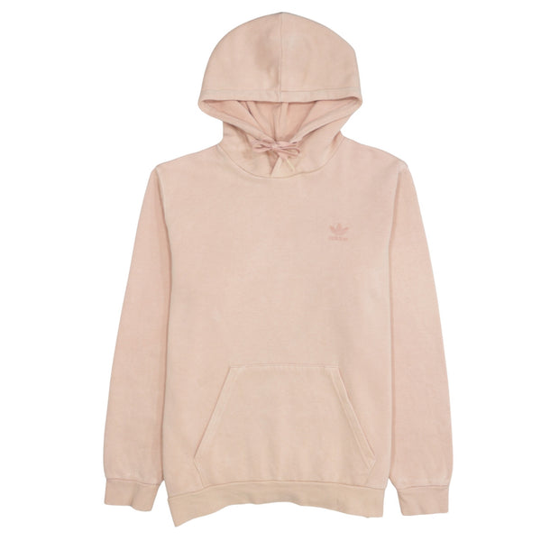 Adidas 90's Drawstring Pockets Pullover Hoodie Medium Pink