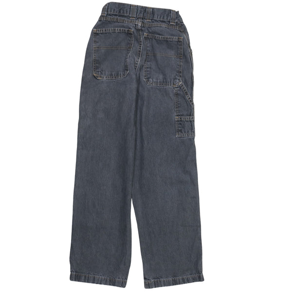 Retro 90's Lightwash Straight Leg Baggy Jeans / Pants 22 Black