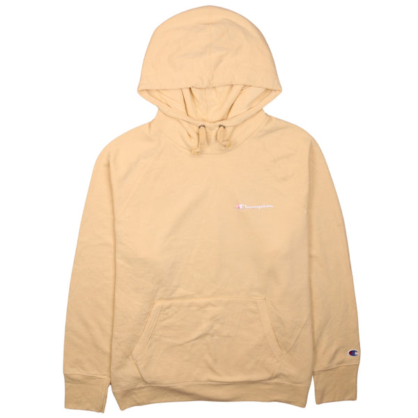 Champion 90's Vintage Yellow Hoodie XXLarge 2XL Pullover Drawstring