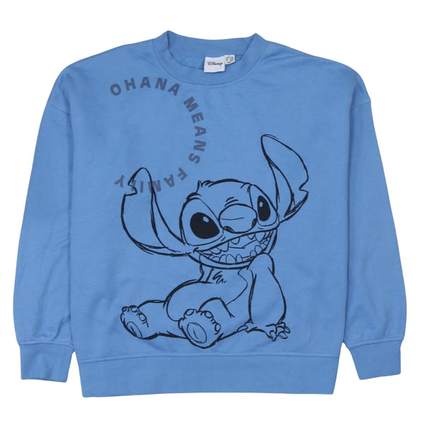 Disney 90's Stitch Crew Neck Sweatshirt XLarge Blue