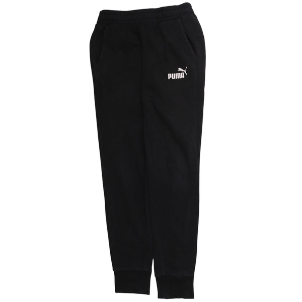 Puma Vintage 90's Black Joggers Sweatpants Men's Small Elastic Waist
