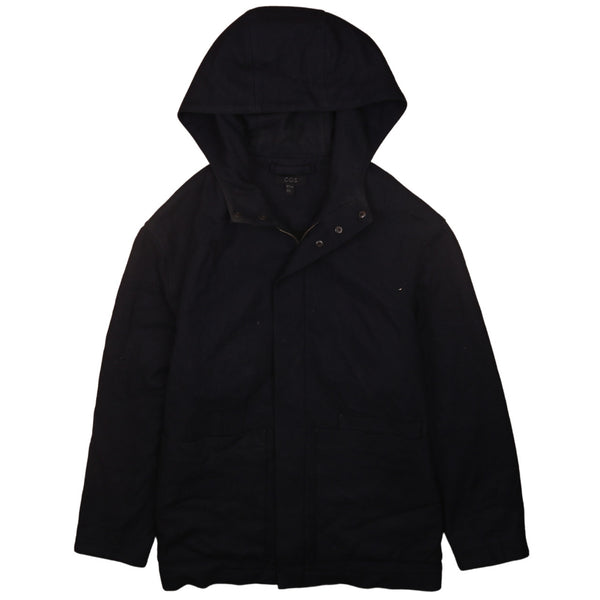 Active 90's Hooded Full Zip Up Windbreaker Medium (missing sizing label) Black