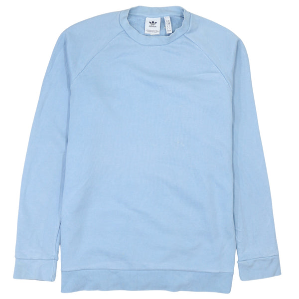 Adidas 90's Vintage Lightweight Blue Crew Neck Sweatshirt Medium