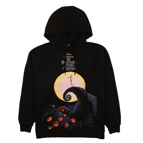 Vintage Disney 90's Nightmare Before Christmas Hoodie Black XSmall