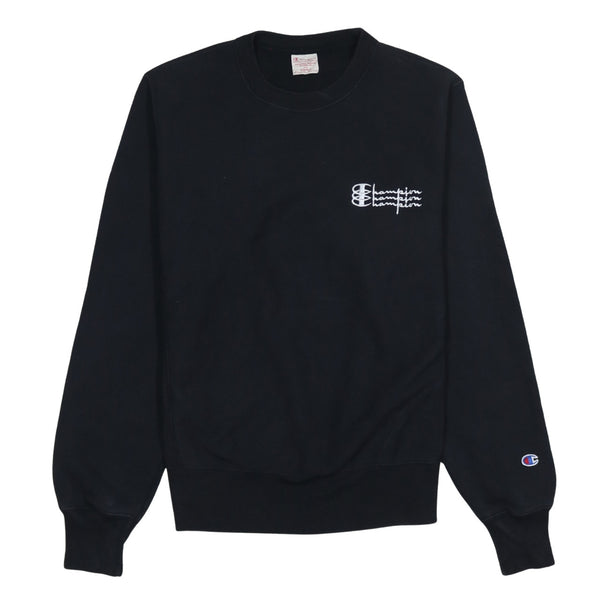 Champion 90's Lightweight Crew Neck Sweatshirt Small Black