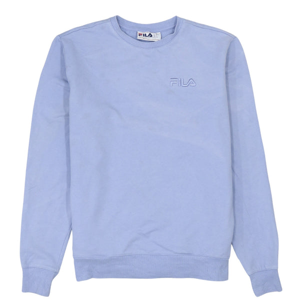 Fila 90's Vintage Blue Heavyweight Crew Neck Sweatshirt Men's Small