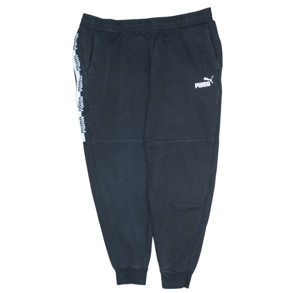 Puma Black 90's Side Stripe Joggers Sweatpants 2XL XXLarge