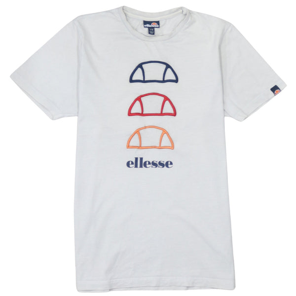 Ellesse 90's Short Sleeves Crew Neck T Shirt Medium Beige Cream