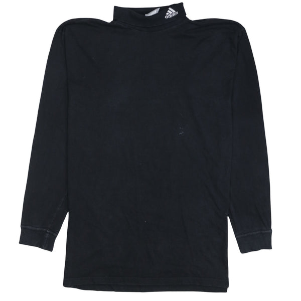 Adidas 90's Lightweight Turtle Neck Jumper / Sweater XLarge Black