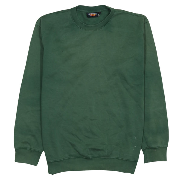Dickies 90's Plain Crew Neck Sweatshirt XLarge Green