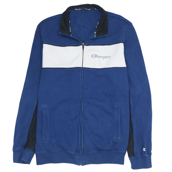 Champion 90's Heavyweight Blue Men's Large Full Zip Sweatshirt