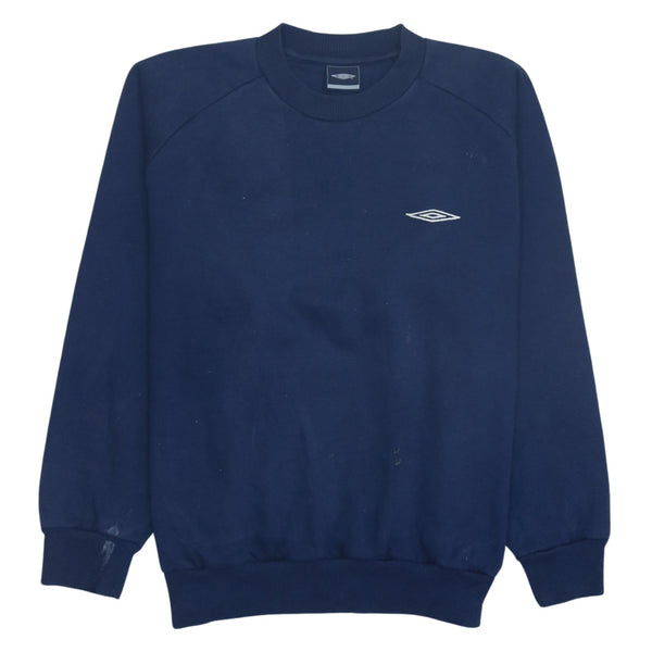 Vintage Umbro 90's Navy Blue Heavyweight Crew Neck Sweatshirt Large