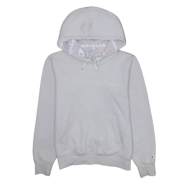Champion 90's Spellout Pullover Hoodie Medium Pink