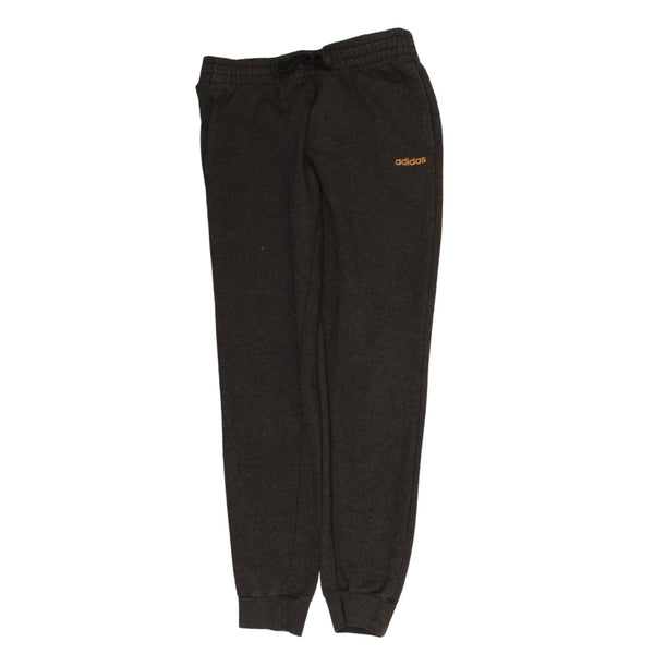 Adidas Vintage 90's Black Joggers Sweatpants Elastic Drawstring Medium