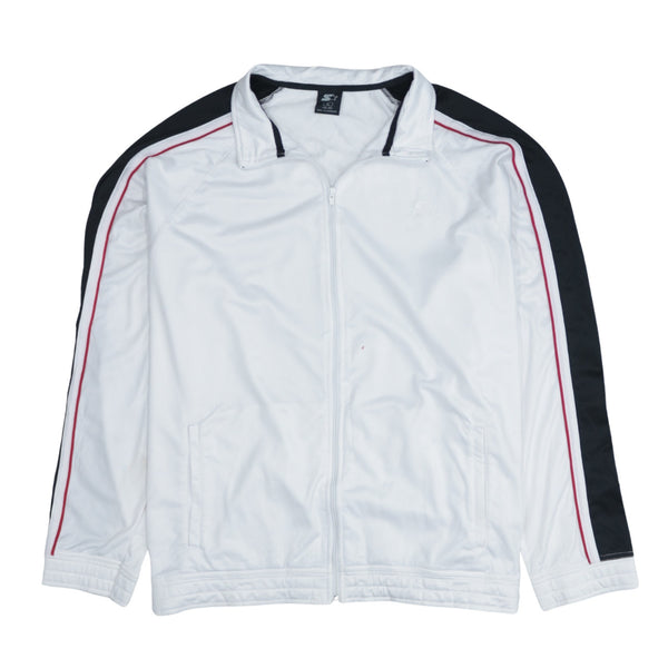 Vintage Starter 90's XLarge Heavyweight Full Zip Sweatshirt White