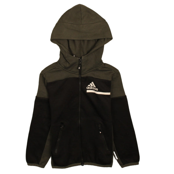 Adidas 90s Vintage Sportswear Full Zip Hoodie Black XS Women's