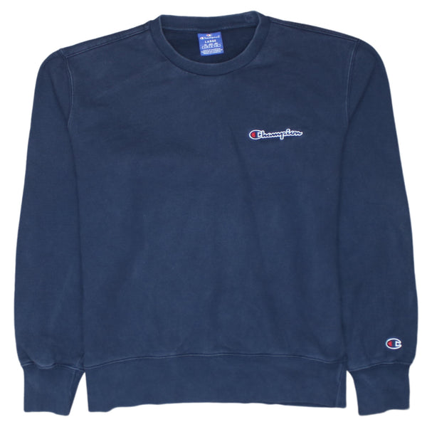 Champion 90's Vintage Navy Crew Neck Sweatshirt Large