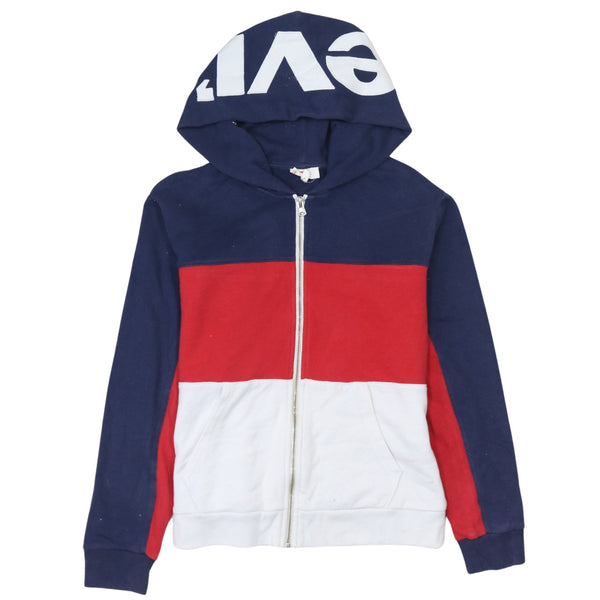 Levi's 90's Drawstring Pockets Full Zip Up Hoodie XSmall Navy Blue