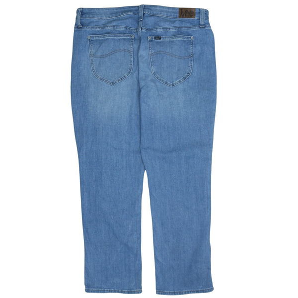 Lee 90's Men's Vintage Regular Fit Straight Blue Trousers 40 Waist