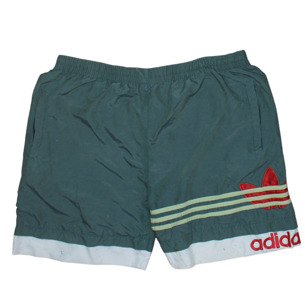 Adidas 90's Lightweight Baggy Chino Shorts 34 Green