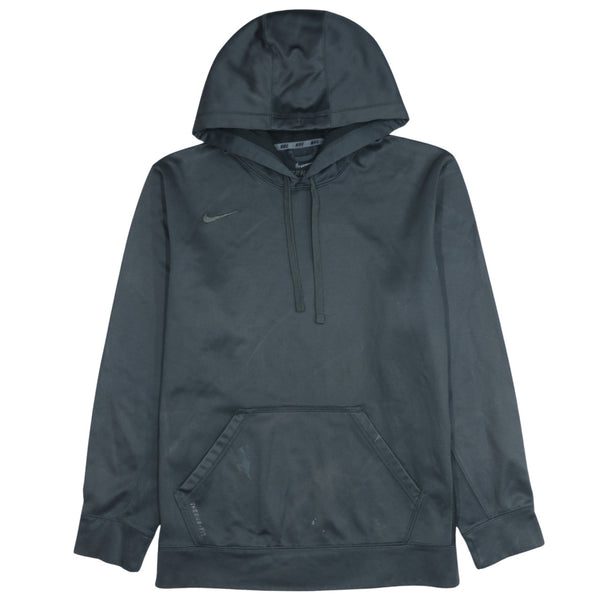 Authentic Nike 90's Black Swoosh Pullover Hoodie Large