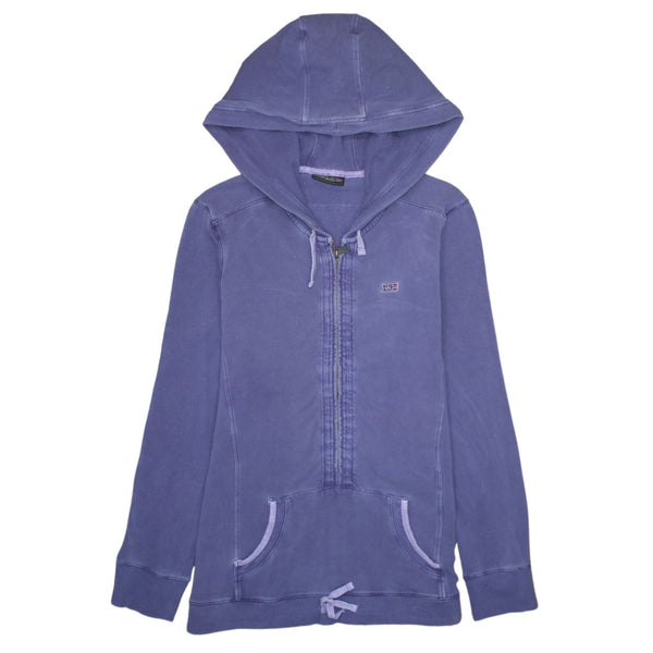Napapijri 90's Lightweight Half Zip Hoodie Small  Purple