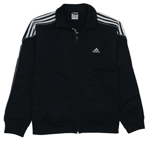 Adidas 90's Lightweight Full Zip Up Sweatshirt Large Black