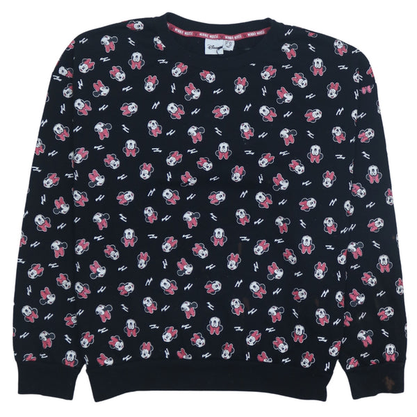 Vintage 90s Disney Black Crew Neck Sweatshirt XL Cotton Unisex