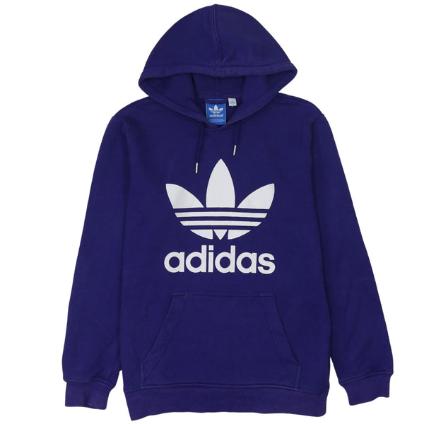 Adidas Vintage 90's Spellout Hoodie, Small Purple Cotton Quality