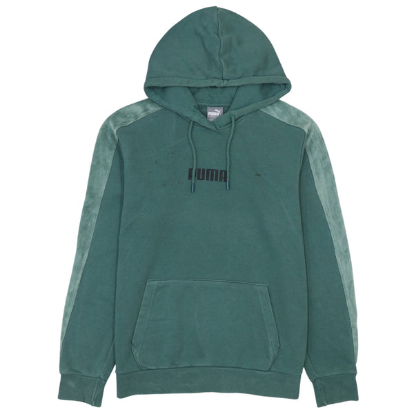 Puma 90's Lightweight Pullover Hoodie Medium Green
