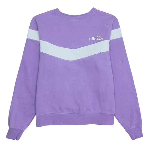 Ellesse 90's Heavyweight Crew Neck Sweatshirt Medium Purple
