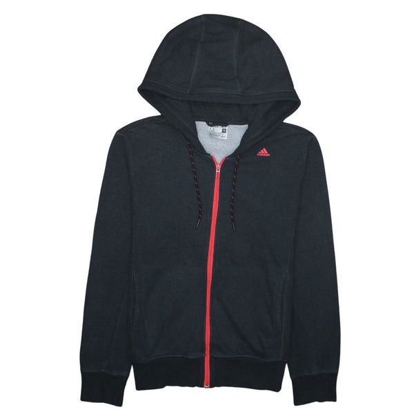 Adidas 90's Lightweight Full Zip Up Hoodie Small Black