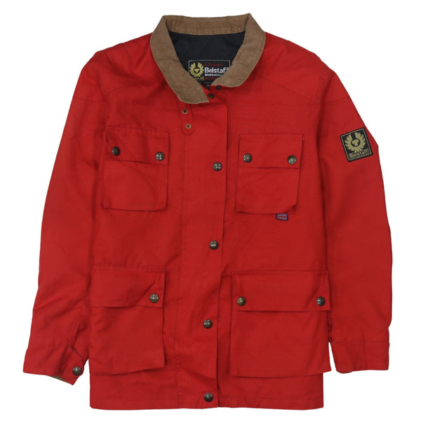 Belstaff 90's Lightweight Full Zip Up Windbreaker Large Red