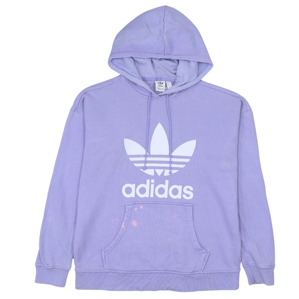Adidas 90's Spellout Pullover Hoodie Large Purple